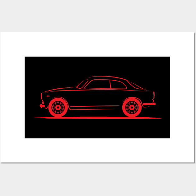 Alfa Romeo Giulietta (750/101) 1953 Red Wall Art by PauHanaDesign